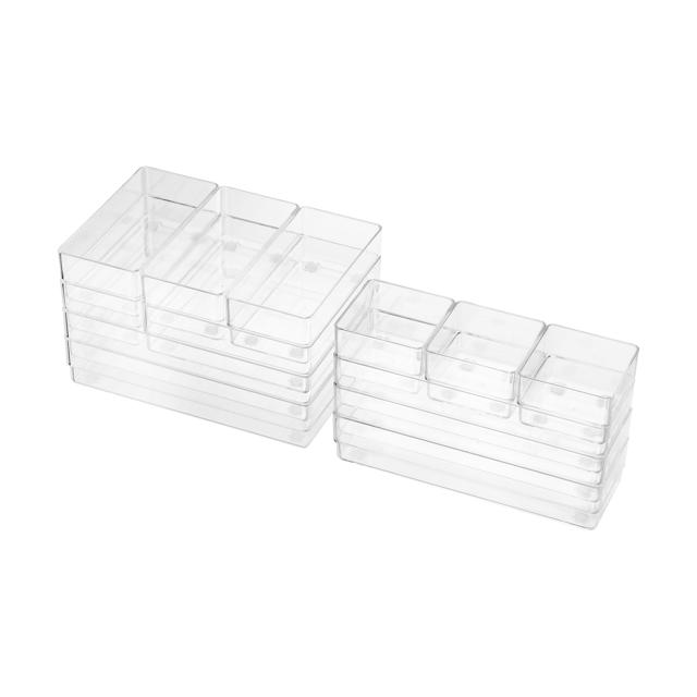 13-Piece Acrylic Drawer Organiser Set