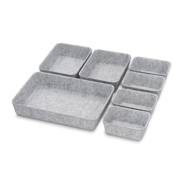 7-Piece Felt Drawer Organiser Set