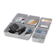 7-Piece Felt Drawer Organiser Set