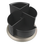 Linear Rotating Multi Compartment Pen Holder