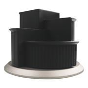 Linear Rotating Multi Compartment Pen Holder