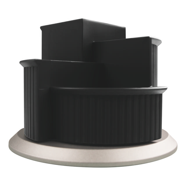 Linear Rotating Multi Compartment Pen Holder