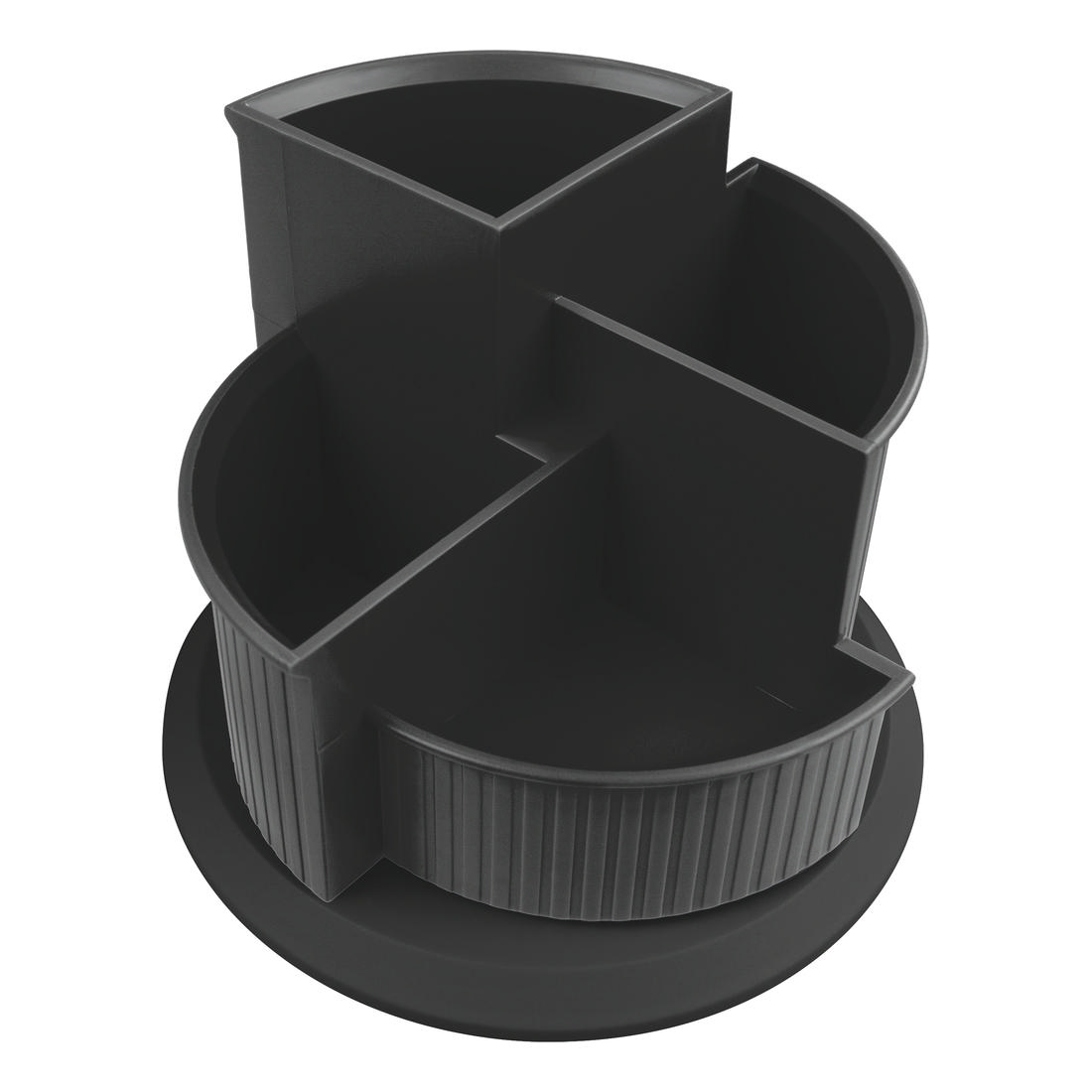 Linear Rotating Multi Compartment Pen Holder