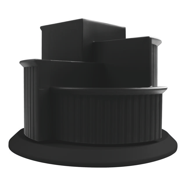 Linear Rotating Multi Compartment Pen Holder