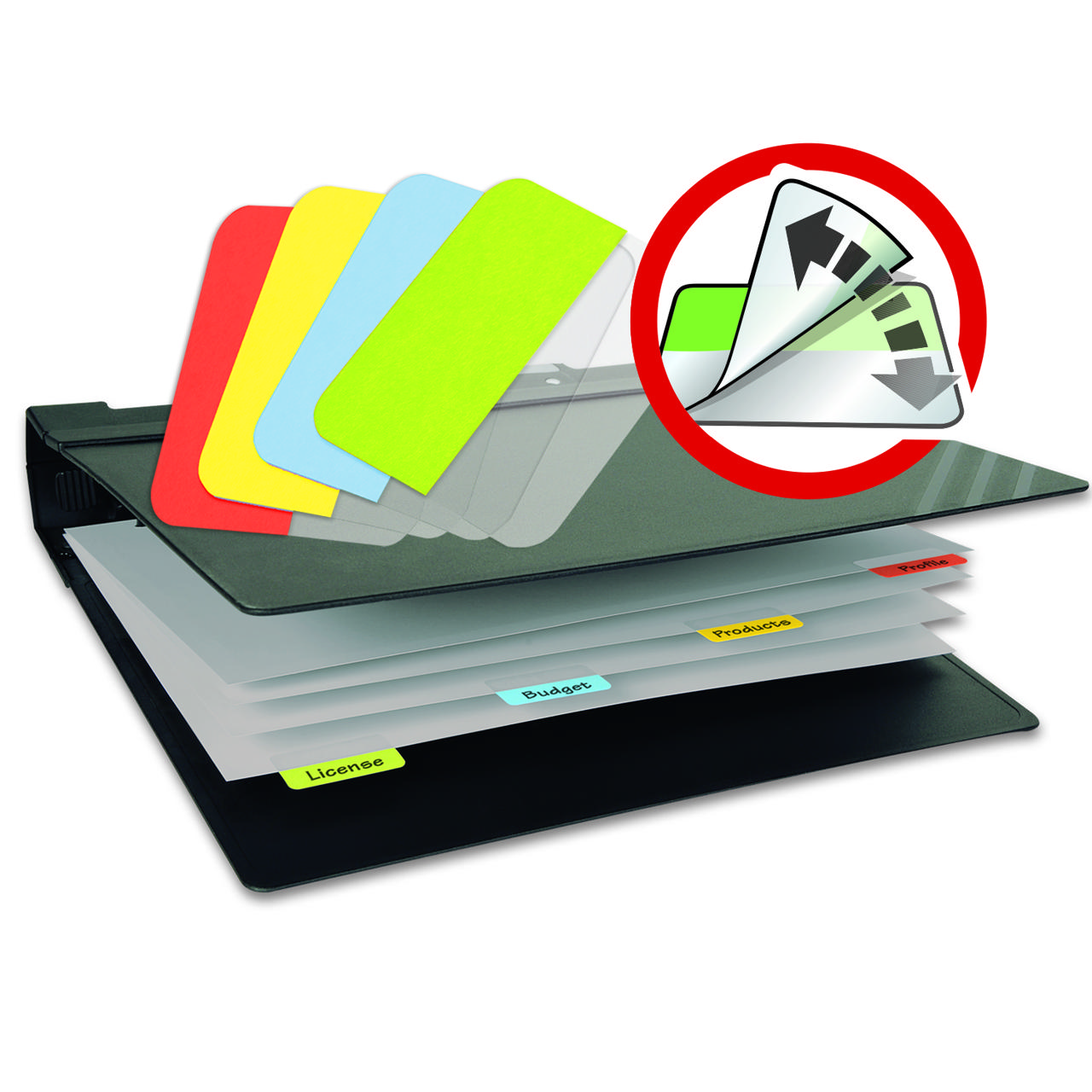 3L Self-adhesive Index Tab, Repositionable, 12 x 40 mm