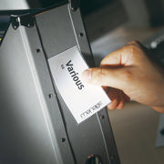 Self-adhesive Label Holder, Permanent, 55 x 102 mm, with Printable Inserts