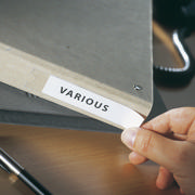 Self-adhesive Label Holder, Permanent, 55 x 102 mm, with Printable Inserts