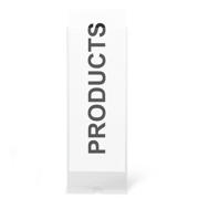 Self-adhesive Label Holder, Permanent, 55 x 102 mm, with Printable Inserts