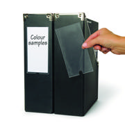 Self-adhesive Label Holder, Permanent, 55 x 102 mm, with Printable Inserts