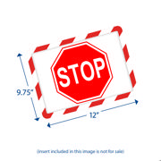 Magneto Magnetic Safety Display Pocket, Red/White