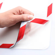 Magneto Magnetic Safety Display Pocket, Red/White