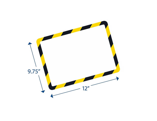 Magneto Magnetic Safety Display Pocket, Yellow/Black