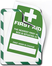 Magneto Magnetic Safety Display Pocket, Green/White