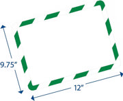 Magneto Magnetic Safety Display Pocket, Green/White