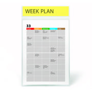 Self-adhesive Signage Pockets with Header, Repositionable, A3
