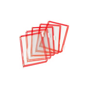 Tarifold Wall Mount Reference & Display System – 10 Red Pockets, Letter-Size