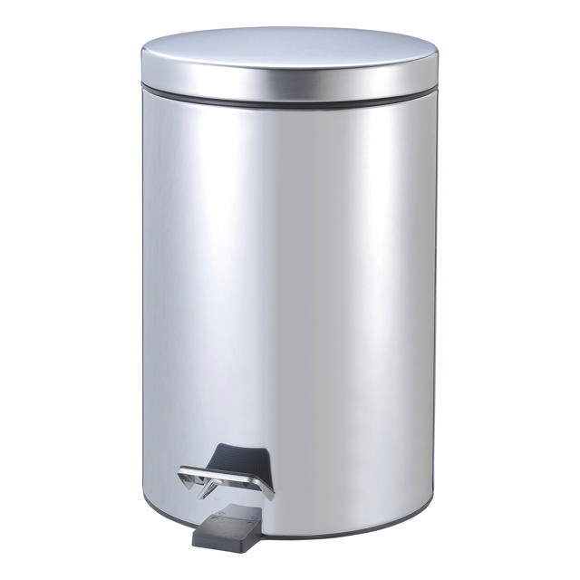 Step Bin, Stainless Steel, 12L
