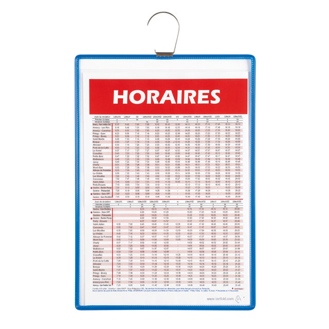 Tarifold Pocket with Hook, A5, Portrait